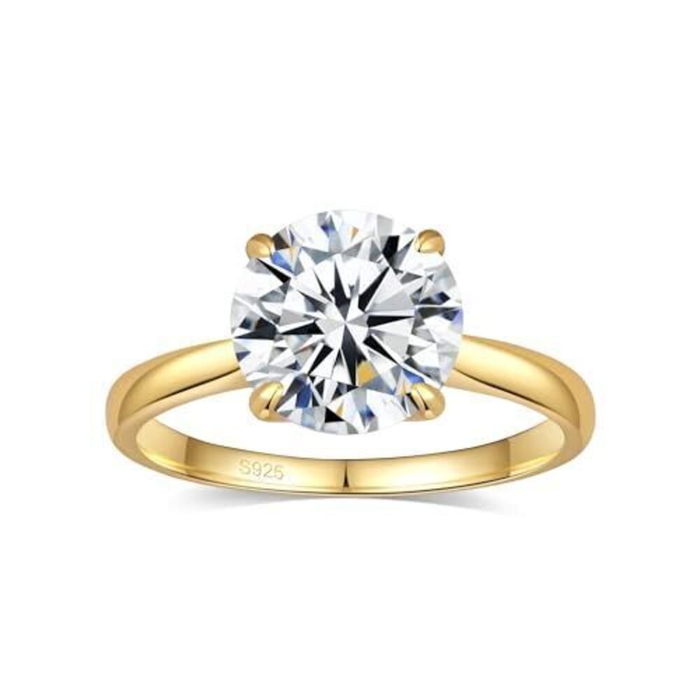 1405 2CT Round Moissanite Engagement Rings , Solitaire Engagement